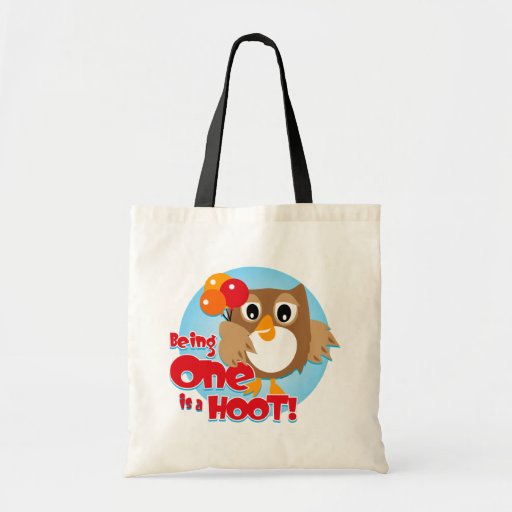 Owl 1st Birthday Canvas Bag