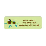 Owl address label
