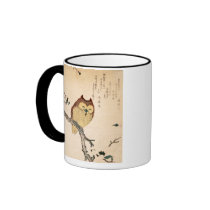 Owl and magnolia – Kobushi ni mimizuku Mugs