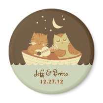 Owl and Pussycat Wedding Save the Date