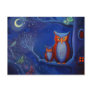 Owl Art Postcard - "The Forest At Night"