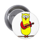Owl Badge Button