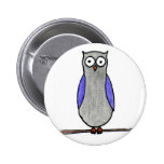 Owl Badge Buttons