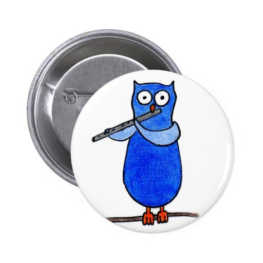 Owl Badge Pinback Button
