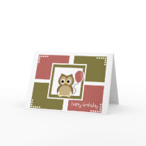 Owl Birthday Card cards