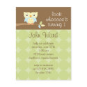 Owl Birthday Party Invitation postcards