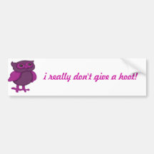 Owl Bumper Sticker