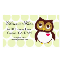 Owl Business Card