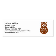 Owl Business Card