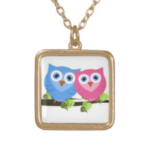 Owl Couple Necklace