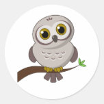 Owl Cutie Round Sticker