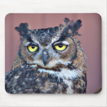 Owl Eyes Mouse Pads