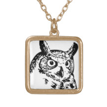 Owl Face Custom Necklace