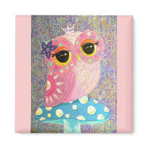 Owl Fairy Princess Magnet