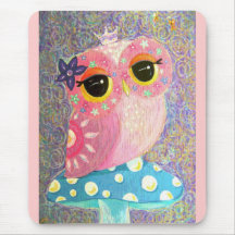 Owl Fairy Princess Mousepad