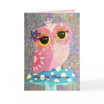 Owl Fairy Princess Valentine's Day Card