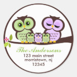 Owl Family Stickers