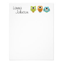Owl Flat Notecard