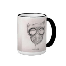 Owl in Cat-Hat - Mugs