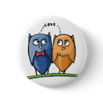 Owl Love Button