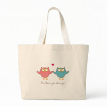 owl love you tote bags
