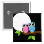 Owl love you pinback buttons