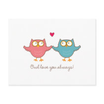 owl love you post card