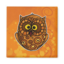 owl fridge magnet