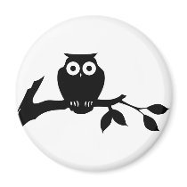 owl fridge magnet