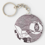 Owl on a Branch Key Chains