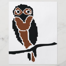 owl owlet eule flyer design