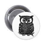 Owl Pin back buttons, Backpack or Hat Pins