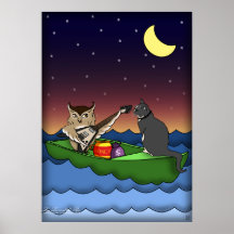 Owl Plus Pussycat, print