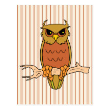 Owl Post Card
