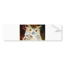 Owl Powerful Look Bumper Sticker