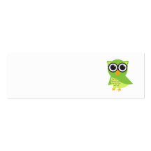 Owl Profile Card Business Card Templates