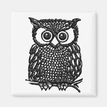 Owl Refrigerator Magnets