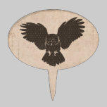 Owl Silhouette Cake Topper cake picks