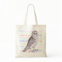 Owl Sounds / Owl Noises Barred Owl or Spotted Owl Canvas Bags