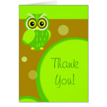 Owl~ Thank You Greeting Card
