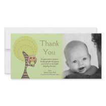 Owl Thank You New Baby Arrival Gift Photocard