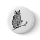 Owl With Glasses buttons