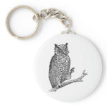 Owl With Glasses keychains