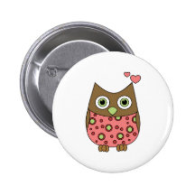 Owl WIth Love Buttons