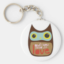 Owl you need is love keychain