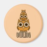 owling refrigerator magnet