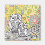 Owls 03 Fridge Magnet