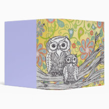 Owls 03 vinyl binders
