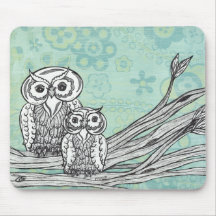 Owls 102 mousepad