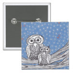 Owls 13 Button
